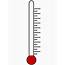 Blank Fundraising Thermometer Template  Clipartsco