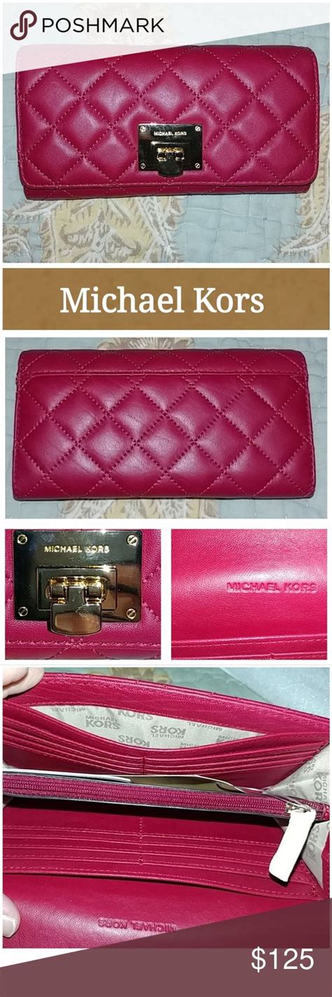 Nwt Michael Kors Astrid Wallet Quilted Leather Michael Kors Wallet