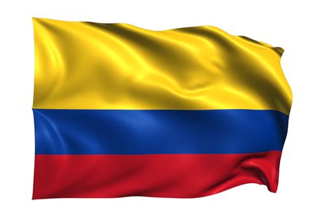 colômbia agitando a bandeira fundo transparente realista 15309650 PNG