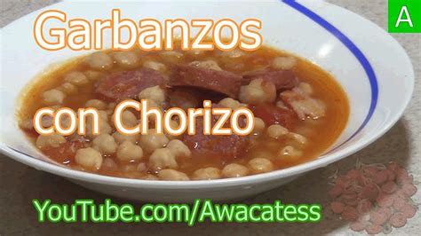 El garbanzo es una deliciosa legumbre que permite elaborar sabrosos platos ingredientes: Garbanzos Guisados con Chorizo y Tocino. Recetas de cocina ...