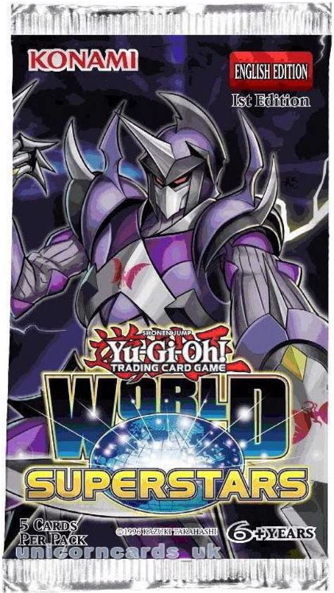 Yugioh World Superstars 1st Edition New And Sealed Booster Pack X1