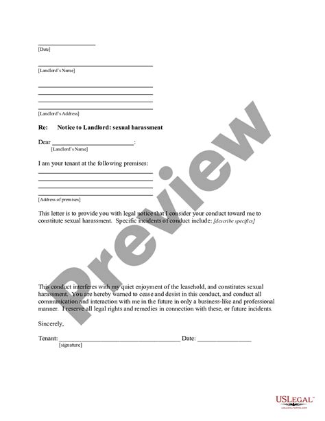 Workplace Harassment Letter Of Complaint Sample Us Legal Forms