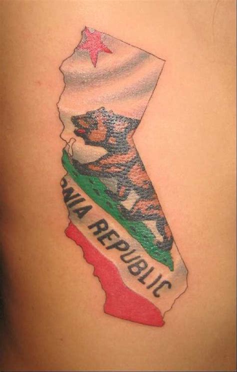 State Of California Tattoos California Flag California Tattoos