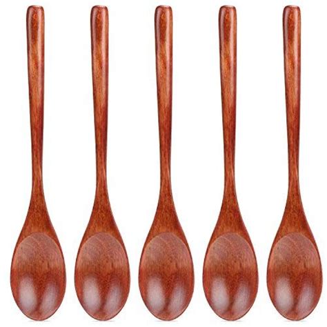Ustensiles, accessoires et matériels de cuisine de grandes marques. Coolty 5pcs Cuillère à Soupe en Bois Cuillère à Riz Coréenne Japonaise à Long Manche Ustensiles ...