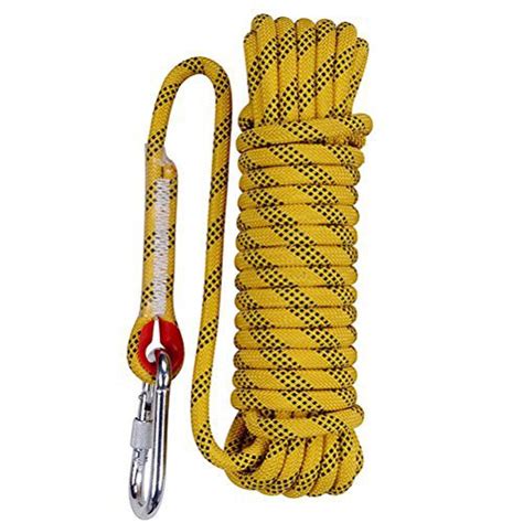 Aoneky 10 Mm Static Outdoor Rock Climbing Rope Fire Escape Safety
