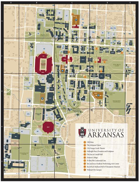 Arkansas Tech Campus Map