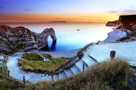 Durdle Door Sunset Wall Mural Wallpaper By Ollie Taylor