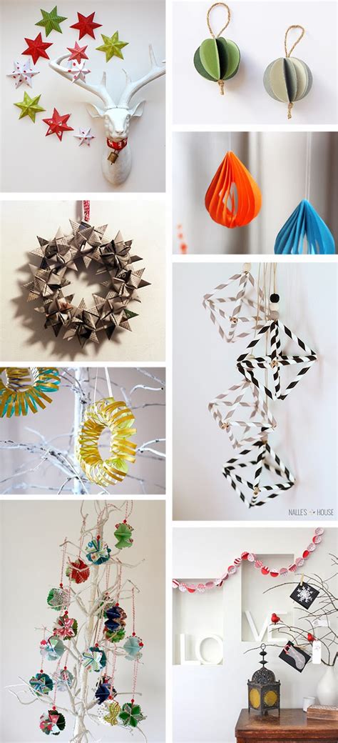 You are going to love these ideas for making paper. DIY Monday # Paper Christmas ornaments - Ohoh Blog
