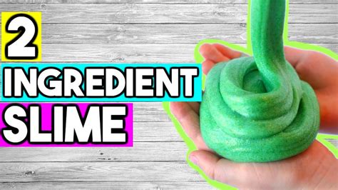 2 Ingredient Slime Recipes How To Make Slime Without Glue Or Borax Youtube