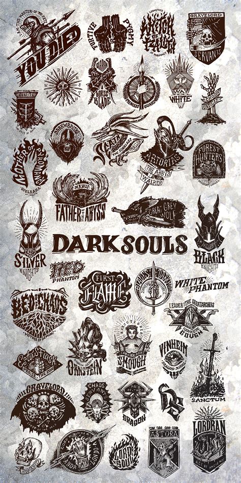 Dark Souls Symbols Stone Helm Havels Helm Xanthous Crown Fang Boar