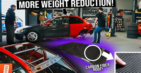 Rwd Ek Civic Gets A Carbon Fiber Roof And Wilwood Pedal Set Install
