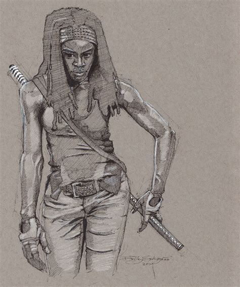 Michonne The Walking Dead By Svendsgaard On Deviantart