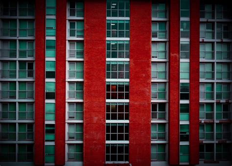 Free Images Architecture Building Red Color Facade Tower Block