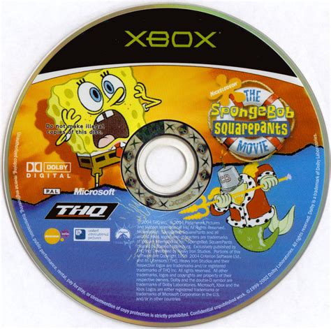 Spongebob Squarepants The Movie 2004 Xbox Box Cover Art