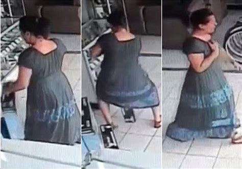 Caught On Cam Lady Steals Plasma Tv From Store In 13 Seconds Blah