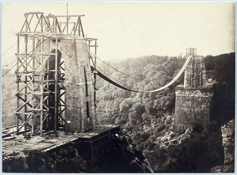 The Clifton Suspension Bridge Under Construction Ss Great