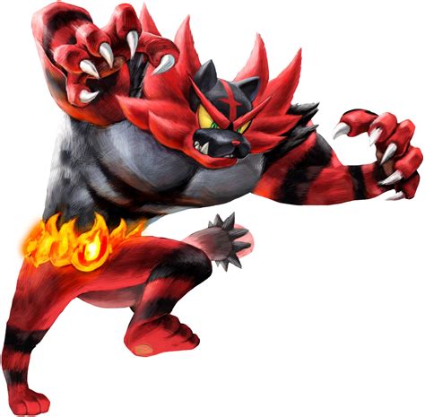 Pokemon Incineroar Fire Pokemon Pokemon Fan Art Super Smash Bros