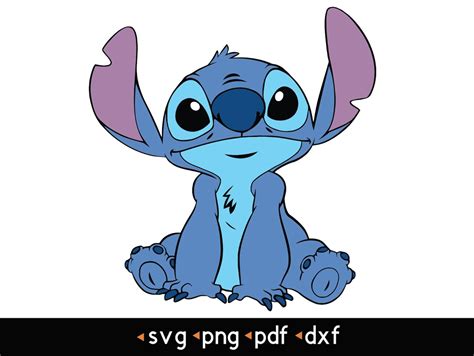 Stitch 5 Svg Png Pdf Dxf Instant Download Etsy Lilo And Stitch