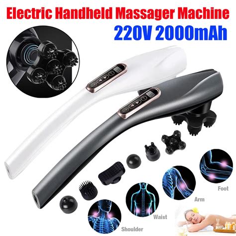 New 220v 2000mah Electric Cordless Handheld Vibrating Massager Chile Shop