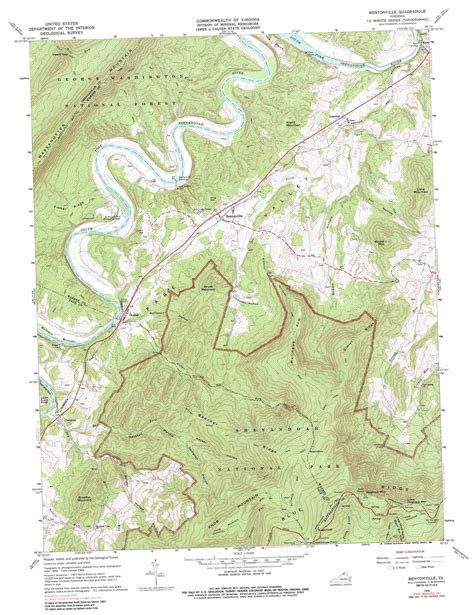 Bentonville Topographic Map Va Usgs Topo Quad 38078g3