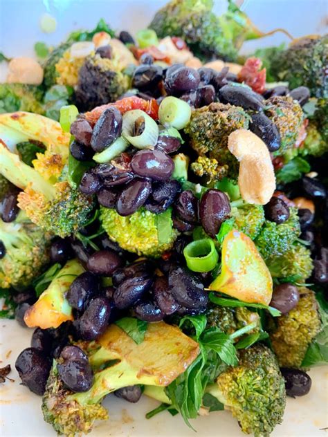 Delicious Easy Broccoli Black Bean Salad Vegan Munchyesta