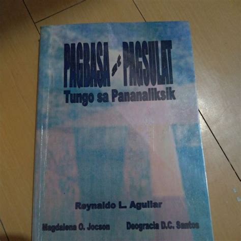 Filipino Book Pagbasa At Pagsulat Tungo Sa Pananaliksik Shopee