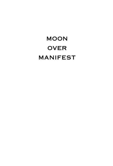 Moon Over Manifest By Clare Vanderpool 9780375858291 Brightly Shop
