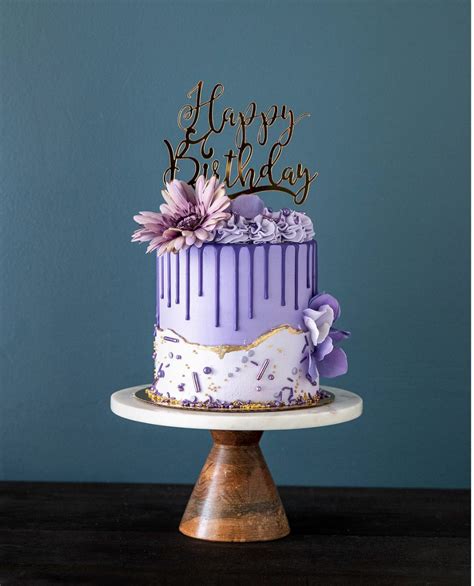 Purple Drip Special Birthday Cakes Creative Birthday Cakes Cake