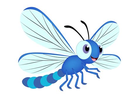 Vector Dragonfly Cartoon Character Vector 13005572 Vector Art At Vecteezy