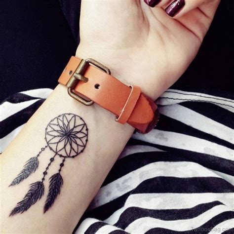 50 Wonderful Dreamcatcher Tattoos On Wrist Tattoo Designs