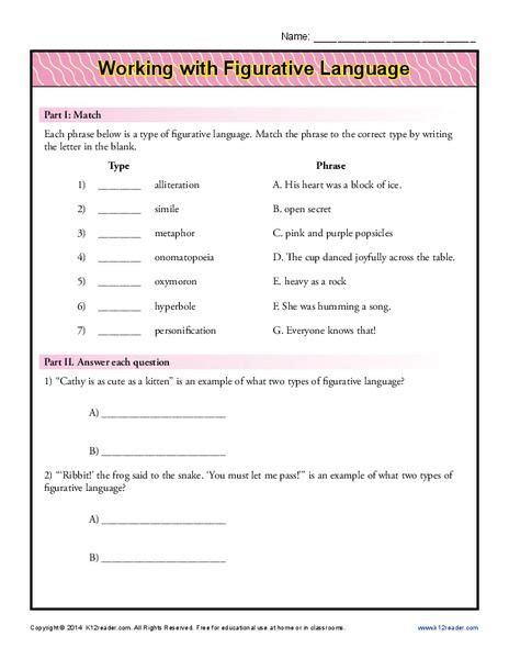 10th Grade Language Arts Worksheets Thekidsworksheet