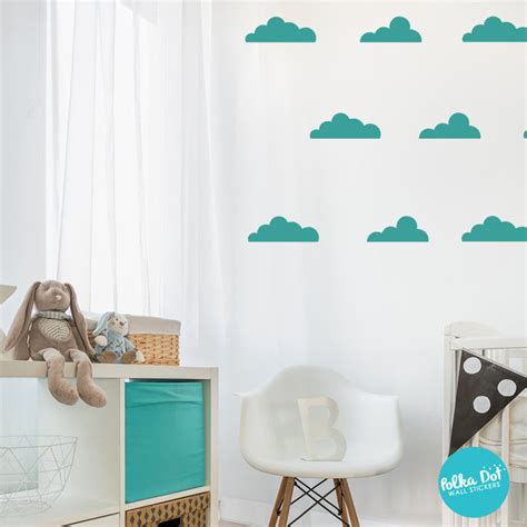 Floating Cloud Wall Decals Peel And Stick Polka Dot Wall Stickers