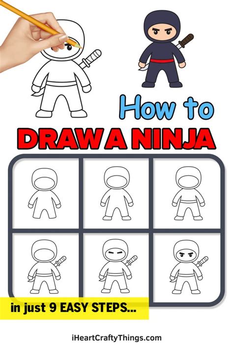 Ninja Drawing How To Draw A Ninja Step By Step