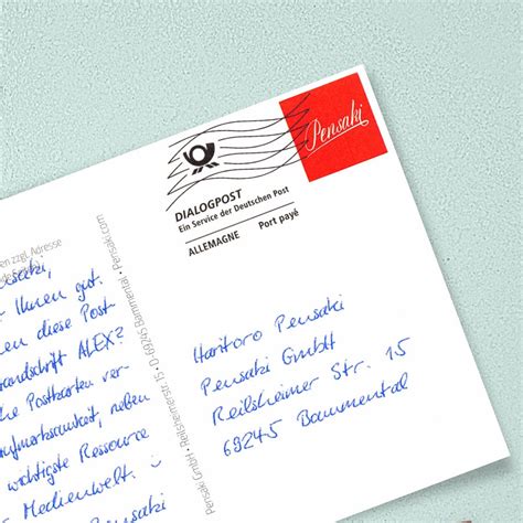 Handgeschriebene Postkarten Von Roboterhand Din A6