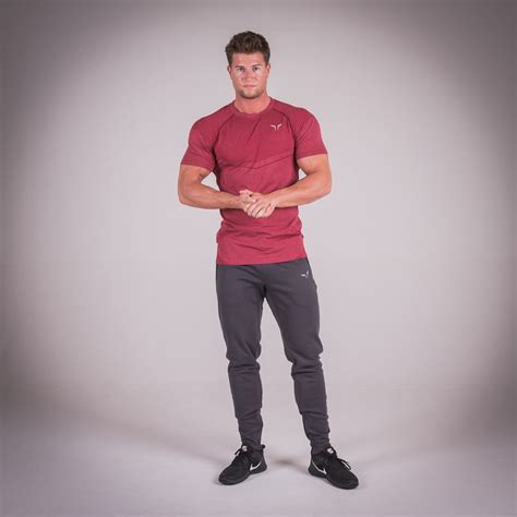 ae seamless dry knit tee bali red in half sleeves squatwolf