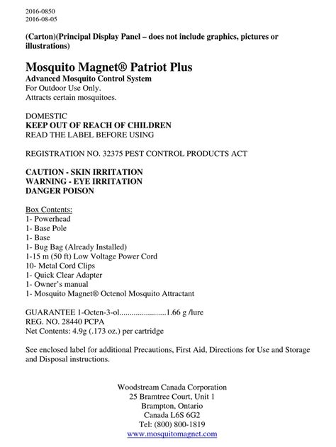 Mosquito Magnet Patriot Plus Operation Manual Pdf Download Manualslib