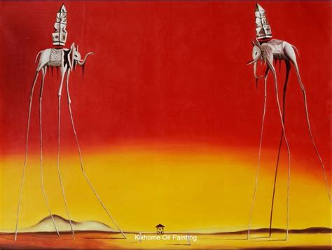 Dali The Elephants By Salvador Dali Oil Paintings On Canvas Replication