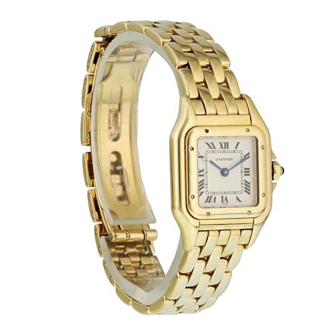 Cartier Panthere 1070 18k Yellow Gold Ladies Watch Ebay