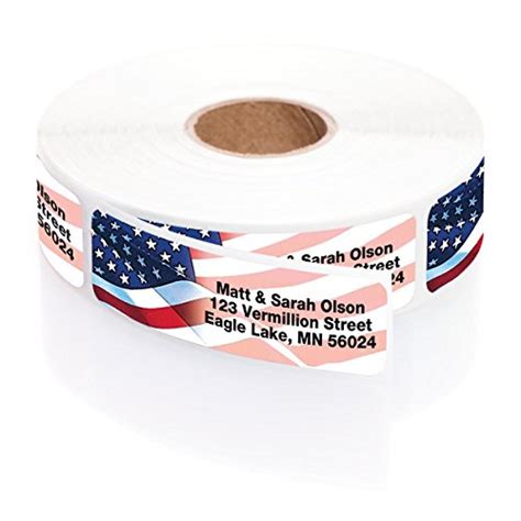 Personalized Proudly American Rolled Address Labels With Elegant