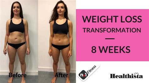 8 Week Weight Loss Transformation Healthista