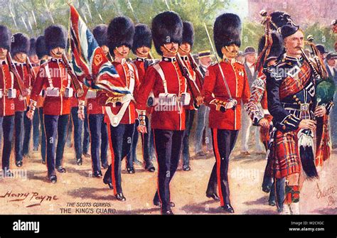 Scottish Royal Guard The Beginning Of The 20th Century Stock Photo Alamy
