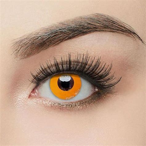 Pumpkin Orange Colored Contact Lenses In 2020 Colored Contacts