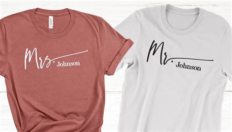 Mr. Mrs. Last Name CustomHoneymoon shirts Honeymooning | Etsy | Shirts, Couple shirts, Custom shirts