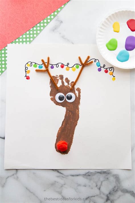 Reindeer Footprint The Best Ideas For Kids