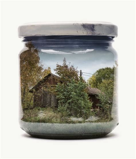 These Colorful Landscapes In Jars Are In Camera Dslr Double Exposures