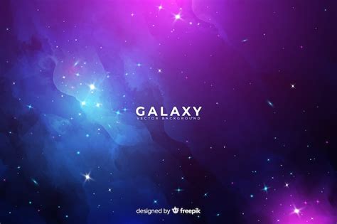 Free Vector Abstract Galaxy Background