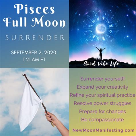 Surrender Pisces Full Moon New Moon Manifesting