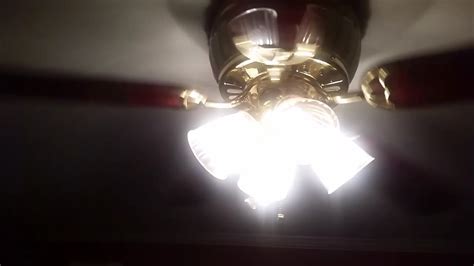 1998 52 Polished Brass Harbor Breeze Moonglow Ceiling Fans Read