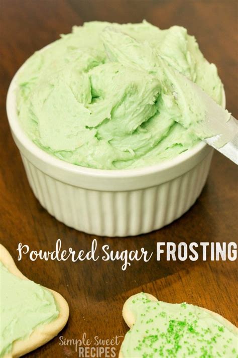 4 Ingredient Powdered Sugar Frosting ~ Simple Sweet Recipes