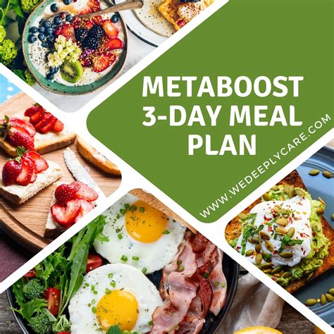 Metaboost 3-Day Meal Plan: A complete Guide of Metaboost. - We Deeply Care